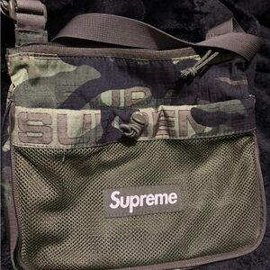 Supreme Green Camo Mesh Crossbody Messenger Bag